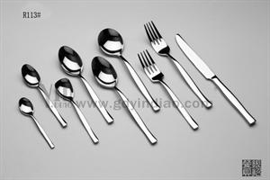 R113 ZEN系列星级酒店刀叉勺 不锈钢餐具 搅拌勺
