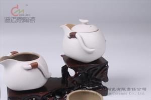 供应 禅茶茶具 禅丰白菩提壶茶具套组 2色可选 混批 在线交易