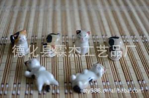 混批 zakka日式杂货 筷子架 小猫筷架 筷托 餐具 招财 A-012