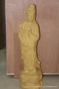 一手货源 木雕 桧木 工艺品如意轮观音 观音菩萨佛像
