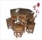 鸡翅木家具/红木六角餐桌7件套/实木餐凳/仿古原木/中式宫廷古典