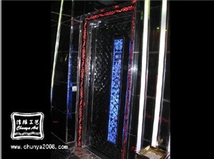 杭州厂家直销专业生产制造高端KTV酒吧酒店发光包厢门皮革软包门