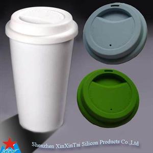 厂家大量供应高档时尚硅胶咖啡杯盖子