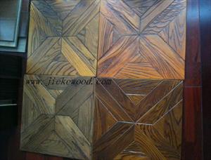 Solid wood parquet flooring