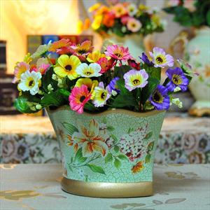 创意英式田园风格家居软装高温陶瓷工艺品花瓶摆件
